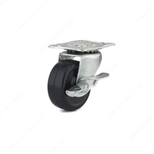 Richelieu Industrial Black General-Duty Rubber Casters