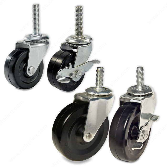 Richelieu Multipurpose Furniture Caster - With Threaded Stem