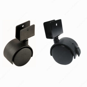 Richelieu Dual-Wheel Furniture Caster - With U-Bracket